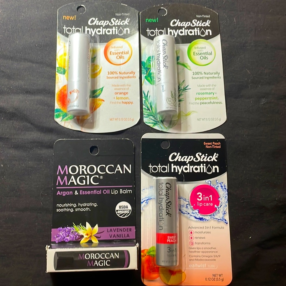 3 Chapsticks and 1 Moroccan Magic